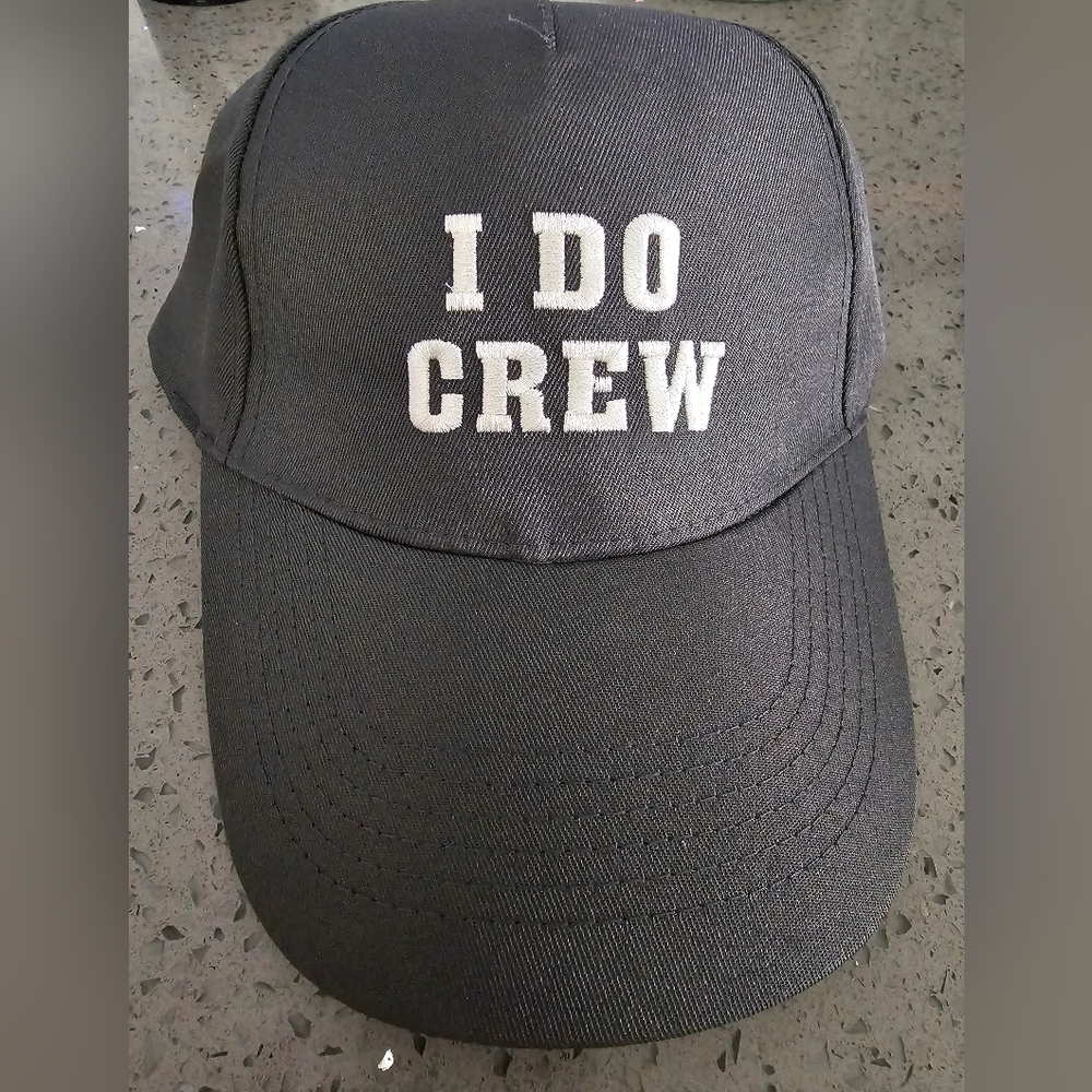 "I DO CREW" Charcoal Gray Baseball Cap